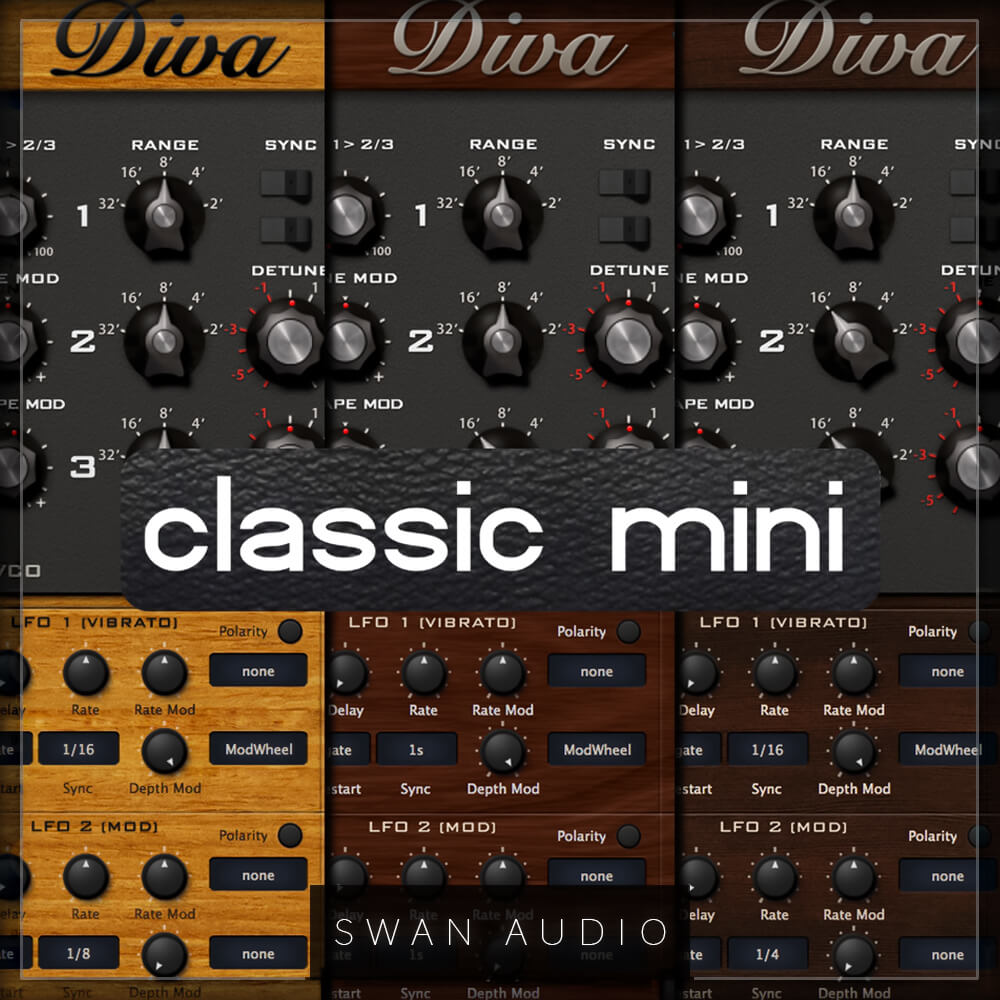 Classic and vintage Diva presets minimoog diva presets